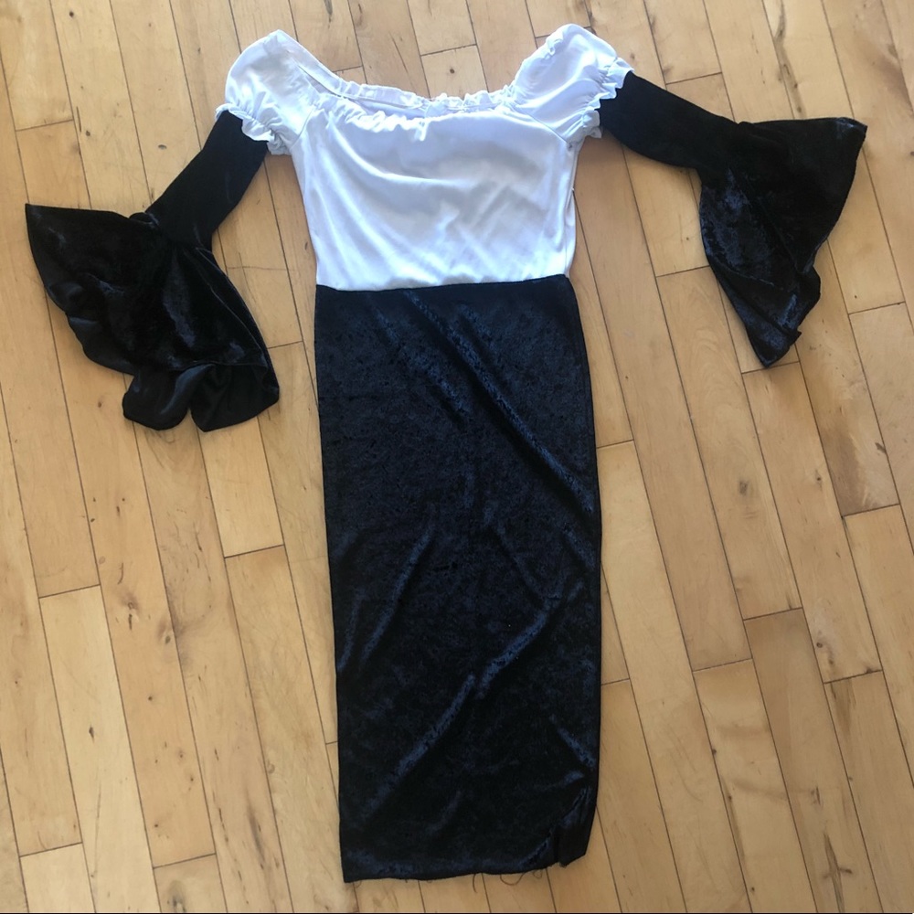 Black and white costume dress